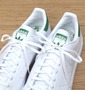 adidas シューズ ホワイト×グリーン: