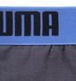 PUMA サイドドットCATプリントボクサーパンツ チャコール: ウエストゴム