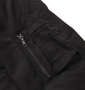 FLAGSTAFF ライト中綿キルトMA-1ジャケット ブラック: 左袖シガレットポケット