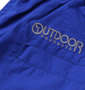 OUTDOOR PRODUCTS ナイロンクライミングカーゴハーフパンツ ブルー: 刺繡
