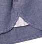 OUTDOOR PRODUCTS ヨークプリント半袖ワークシャツ ネイビー: 裾