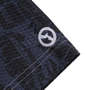 OUTDOOR PRODUCTS リーフ柄リップル半袖B.Dシャツ ダークネイビー: 袖口
