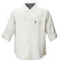 OUTDOOR PRODUCTS 綿麻ロールアップ長袖ワークシャツ オフホワイト: ロールアップ