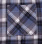 Mc.S.P パナマチェック半袖シャツ ブルー系: ポケット