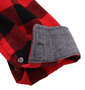 OUTDOOR PRODUCTS ロゴ刺繍ブロックチェック長袖ネルシャツ レッド: 袖口裏