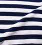 Beno 刺繍+ワッペン半袖ポロシャツ オフホワイト×ネイビー: 生地拡大