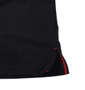 Beno 刺繍+ワッペン半袖ポロシャツ ブラック: 裾サイドスリット