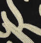 SHELTY RUDE刺繍ポンチフルジップパーカー ブラック: 刺繍拡大