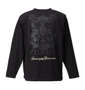 GLADIATE 刺繍+プリント長袖Tシャツ ブラック: バックスタイル