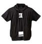 BEAUMERE ノースリーブパーカー+裾ラウンド半袖Tシャツ ブラック×ブラック: