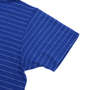 launching pad スラブボーダー半袖パーカー+半袖Tシャツ ブルー×ホワイト: 袖口