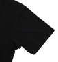 黒柴印和んこ堂 スラブ天竺半袖Tシャツ ブラック: 袖口