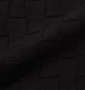 GLADIATE ブロックジャガード刺繍半袖ポロシャツ ブラック: 生地拡大