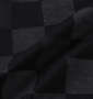 RIMASTER チェッカー総柄フルジップパーカー+半袖Tシャツ ブラック×ホワイト: パーカー生地拡大