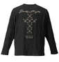 GLADIATE リンクスジャガード刺繍長袖VTシャツ ブラック: バックスタイル