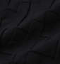 GLADIATE リンクスジャガード刺繍長袖VTシャツ ブラック: 生地拡大