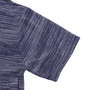 ZAPATEAR スラブ杢カット半袖パーカーセット ブルー: 袖口