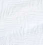 GLADIATE リーフ柄リンクスジャガード半袖VTシャツ ホワイト: 生地拡大
