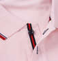 Beno 刺繍+ワッペン半袖ポロシャツ ライトピンク: 見返し