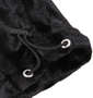 GALFY アップリケ刺繍ベルボアセット ブラック: パンツ裾スピンドル