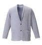 launching pad 甘編みワッフルショールカーディガン+半袖Tシャツ グレー杢×ホワイト: ジャケット
