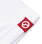 OUTDOOR PRODUCTS DRYメッシュ半袖Tシャツ ホワイト: 左袖口のピスネーム