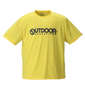 OUTDOOR PRODUCTS DRYメッシュ半袖Tシャツ イエロー: