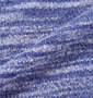 launching pad 甘編みスラブ天竺半袖パーカー+半袖Tシャツ ブルー杢×ホワイト: パーカーの生地拡大