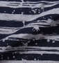 RIMASTER インクボーダーノースリーブパーカー+半袖Tシャツ モクグレー×ホワイト: パーカー生地拡大