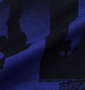 RIMASTER メッシュフォト総柄半袖パーカー+半袖Tシャツ ロイヤルブルー×ホワイト: パーカー生地拡大