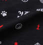 黒柴印和んこ堂 半袖Tシャツ+ハーフパンツ ブラック: ハーフパンツ生地拡大