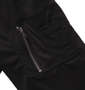 RIMASTER PEスムース裏地メッシュフォト総柄MA-1ジャケット ブラック: 左袖ポケット