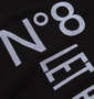 ABORDAGE エンボス加工ホログラム箔半袖Tシャツ ブラック: バックプリント