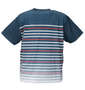 OUTDOOR PRODUCTS DRYメッシュパネルボーダー半袖Tシャツ ネイビー: バックスタイル