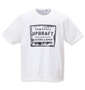 RIMASTER スモーク総柄ノースリーブパーカー+半袖Tシャツ チャコール杢×ホワイト: Tシャツ
