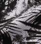 RIMASTER メッシュリーフ総柄半袖パーカー+半袖Tシャツ ホワイト×ブラック: パーカー生地拡大