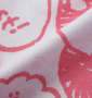 NECOBUCHI-SAN 総柄プリント半袖Tシャツ ホワイト×ピンク: 生地拡大