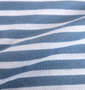 a.v.v HOMME 天竺ボーダー半袖Tシャツ+ハーフパンツ ブルー×ネイビー: 生地拡大