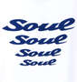 SOUL SPORTS SOUL4連ロゴ半袖Tシャツ ホワイト: