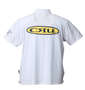 CRU ロゴ半袖ポロシャツ ホワイト: バックスタイル