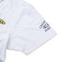 CRU ロゴ半袖ポロシャツ ホワイト: 袖口