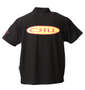 CRU ロゴ半袖ポロシャツ ブラック: バックスタイル