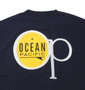 OCEAN PACIFIC 半袖Tシャツ ネイビー: バックプリント