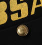 BSA MOTORCYCLES 天竺コンチョ釦ポケット付長袖Tシャツ ブラック: コンチョボタン