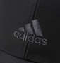 adidas エステルピケロゴキャップ ブラック: 刺繍