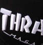 THRASHER 3D刺繍メッシュキャップ ブラック: