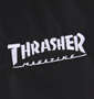 THRASHER スタンドフルジップジャケット グレー×ブラック: 胸部分刺繍