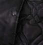 Majestic ロゴサテンジャケット ブラック: キルティング裏地