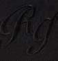 Roen grande オックスフォードB.D半袖シャツ ブラック: 刺繍拡大