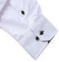 HIROKO KOSHINO HOMME 2枚衿風マイターB.D長袖シャツ ホワイト: 袖口アジャストボタン